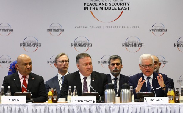 Jacek Czaputowicz, Mike Pompeo, Khaled al-Yamani