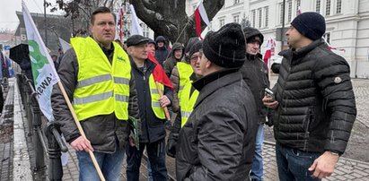 Protest rolników. Wśród uczestników bohater głośnego seksskandalu