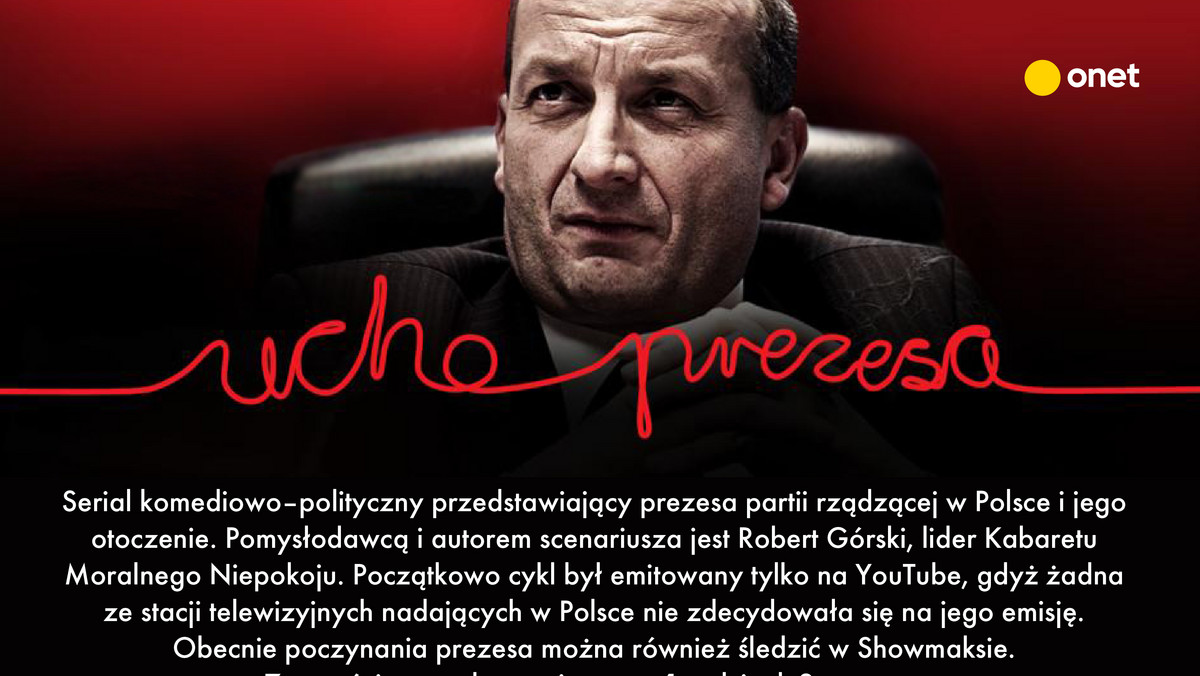 Od 7 września w serwisie Showmax można oglądać drugi sezon serialu "Ucho prezesa". Z okazji premiery nowych odcinków przypominamy obsadę i najważniejsze informacje o serii.