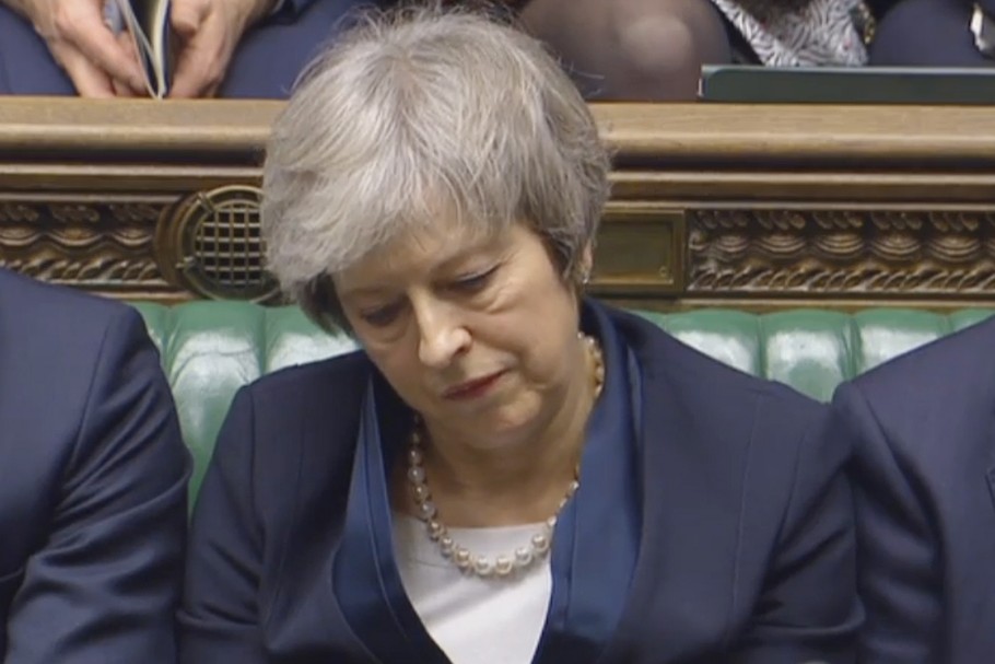 Brexit. Theresa May w trakcie debaty przed głosowaniem nad umową wyjścia Wielkiej Brytanii z UE.