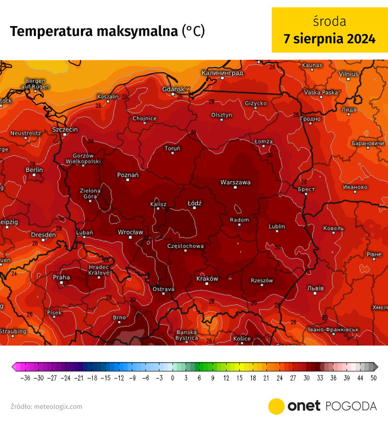 Szczyt przyszłotygodniowego upału czeka nas w okolicach przyszłej środy