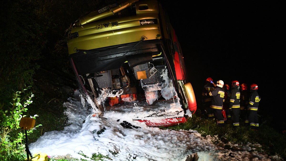 Leszczawa Dolna: po wypadku autokaru pojawiły się skandaliczne komentarze w sieci