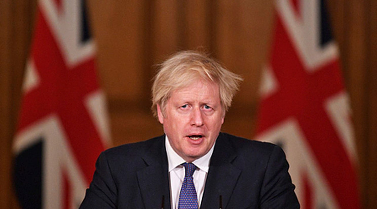 Boris Johnson nem mondott jó híreket a koronavírus mutációról/ Fotó: MTI/AP/PA/Dominic Lipinski