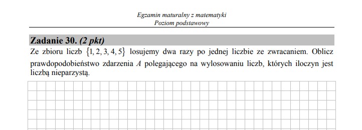 Matura z matematyki - poziom podstawowy