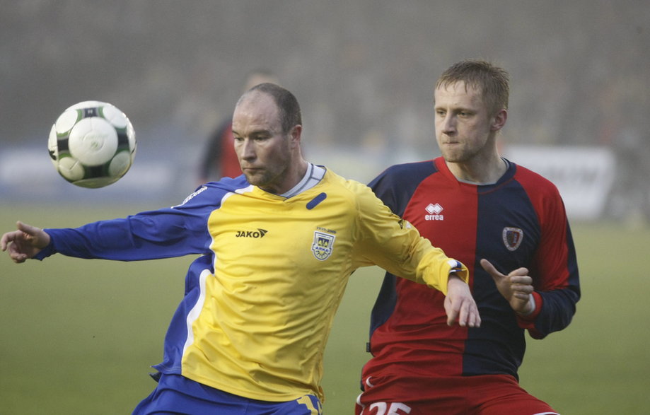 Damian Nawrocik i Kamil Glik (Arka Gdynia - Piast Gliwice 2009 rok)