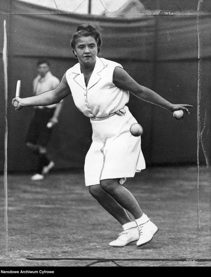 Międzynarodowy Turniej Tenisa Ziemnego na kortach Chiswick w Londynie, 1938 r.