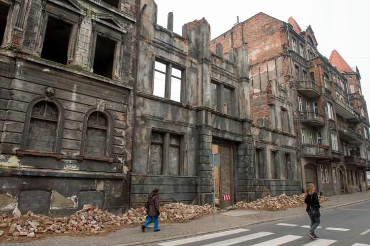 Scenografia w pobliżu ulicy Kurkowej