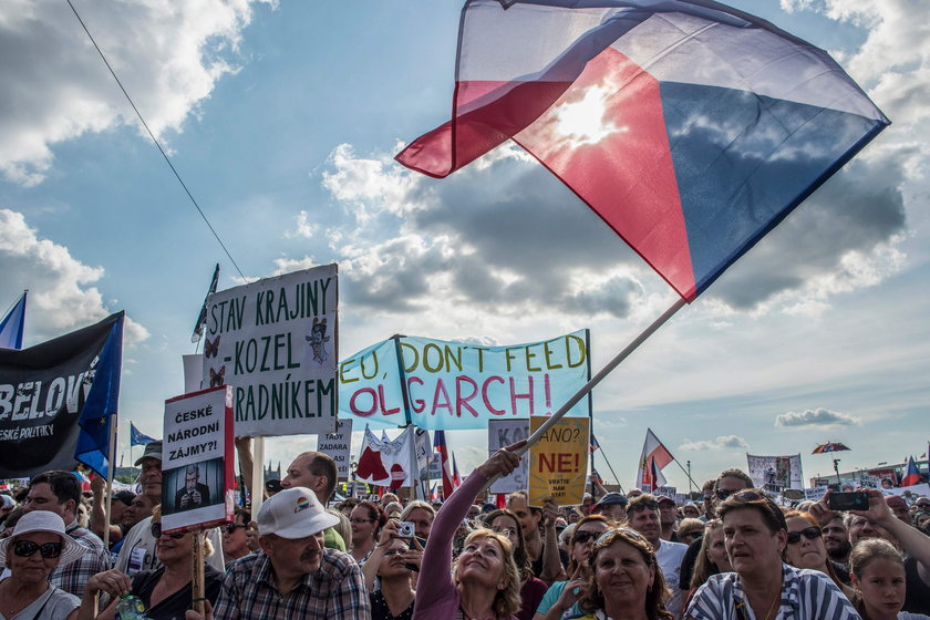 Ćwierć miliona Czechów wyszło na ulice