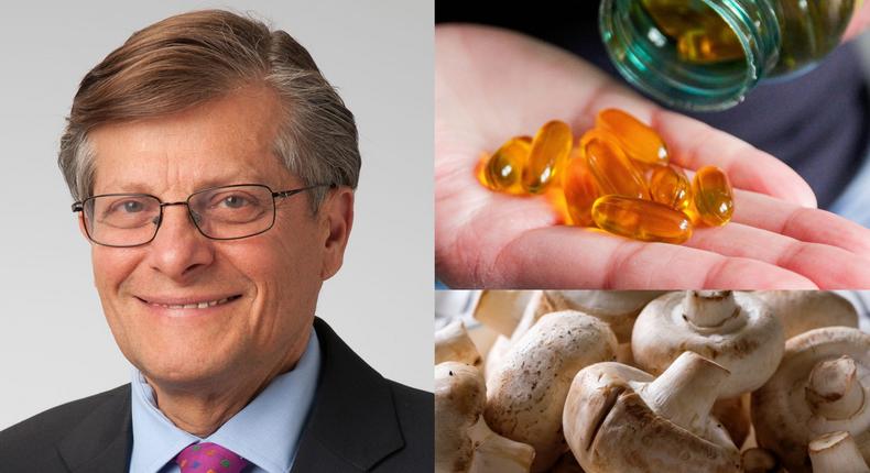 Dr. Michael Roizen shared some of the supplements he takes every day.Dr. Michael Roizen/ Getty