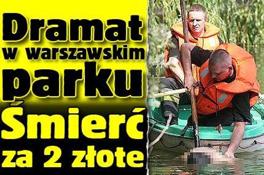 Dramat w warszawskim parku. Śmierć za dwa złote