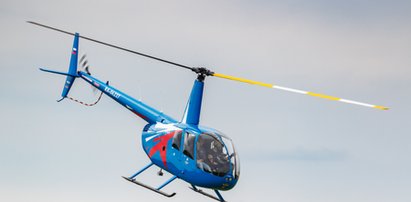 Straszny wypadek. Helikopter z politykami na pokładzie wleciał w linię wysokiego napięcia, a potem  się rozbił [WIDEO]