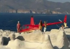 Helikopterom sleteo na plažu