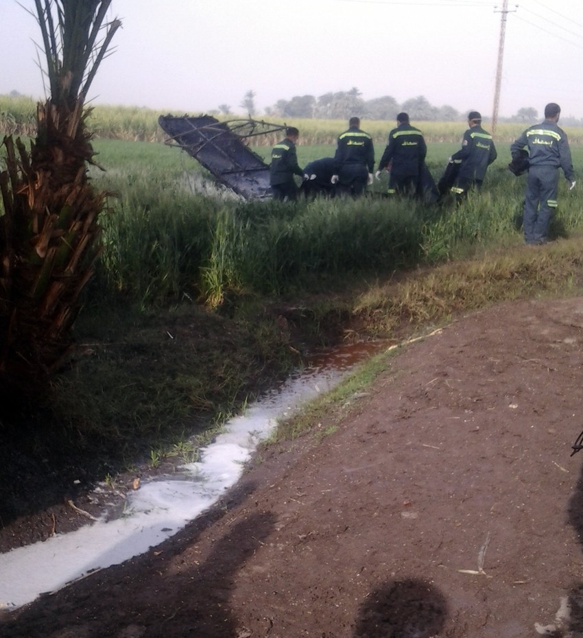 Policijski uviđaj na mestu pada balona