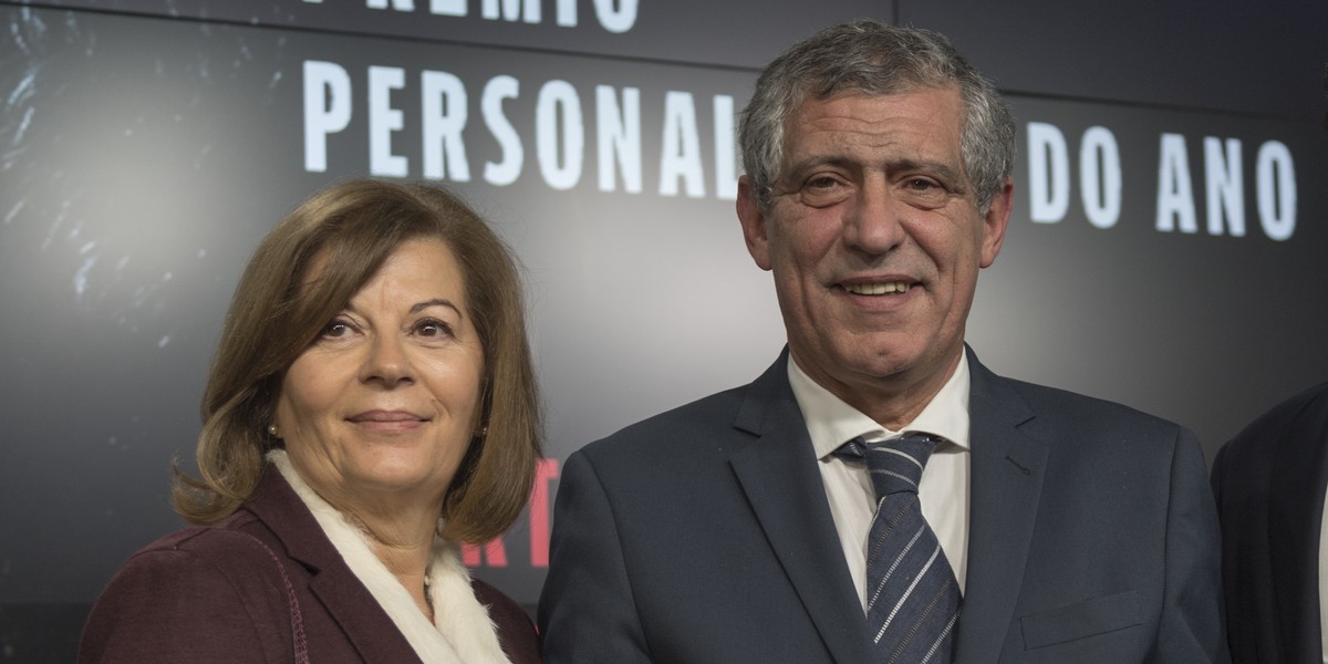 Fernando Santos z żoną Guilerminą