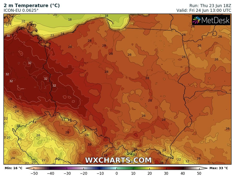 To będzie gorący, a nawet upalny dzień