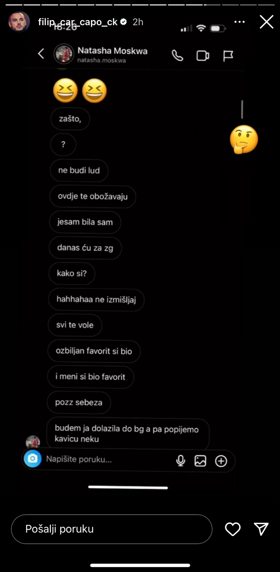 Car objavio poruke koje mu ja Moskva slala