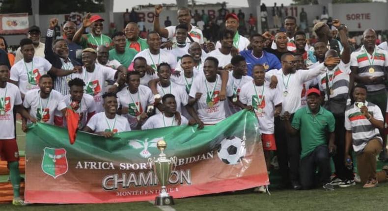 Les Oyé en fête : L'Africa Sports d'Abidjan remporte la Ligue 2