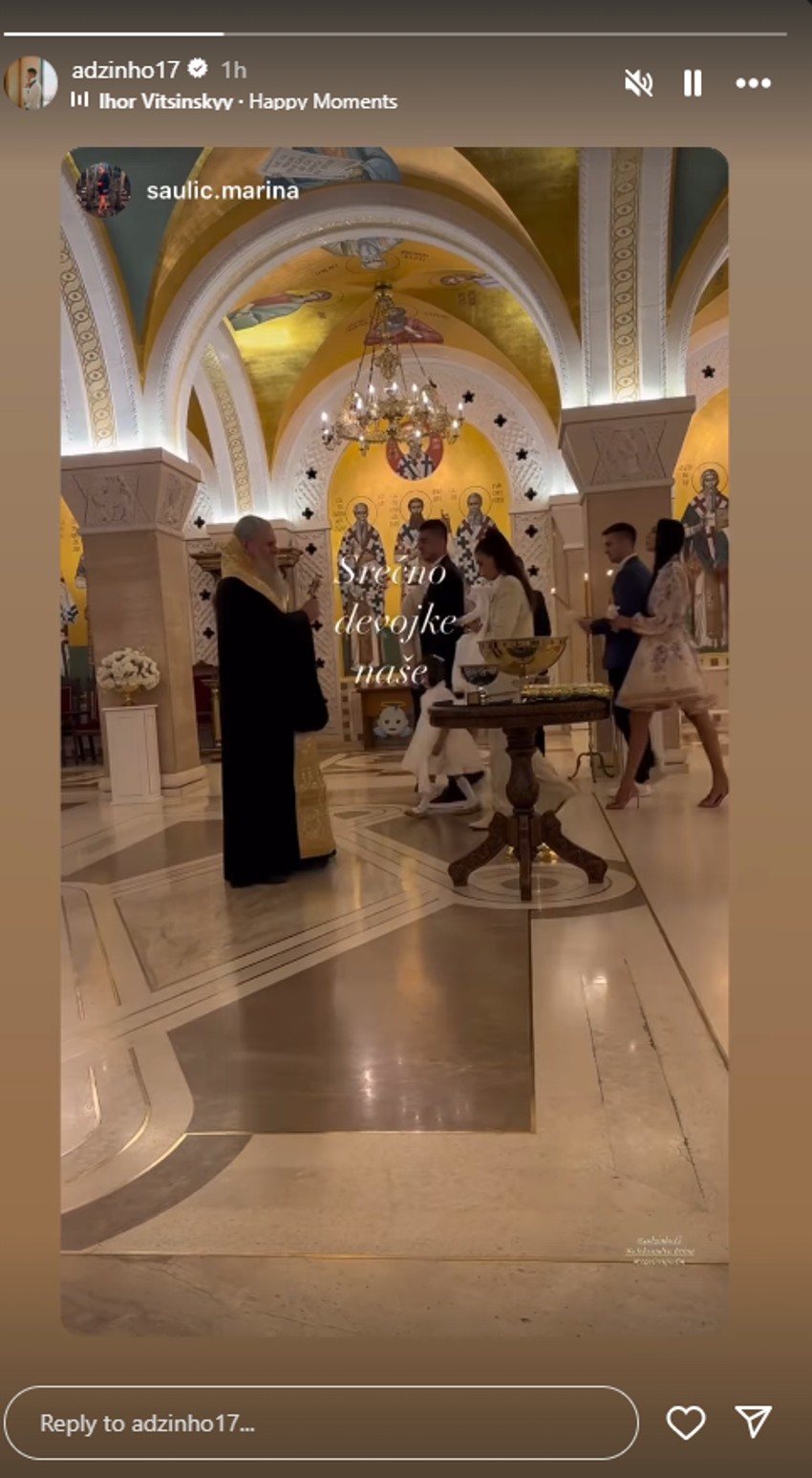 Unuk Šabana Šaulića krstio ćerke