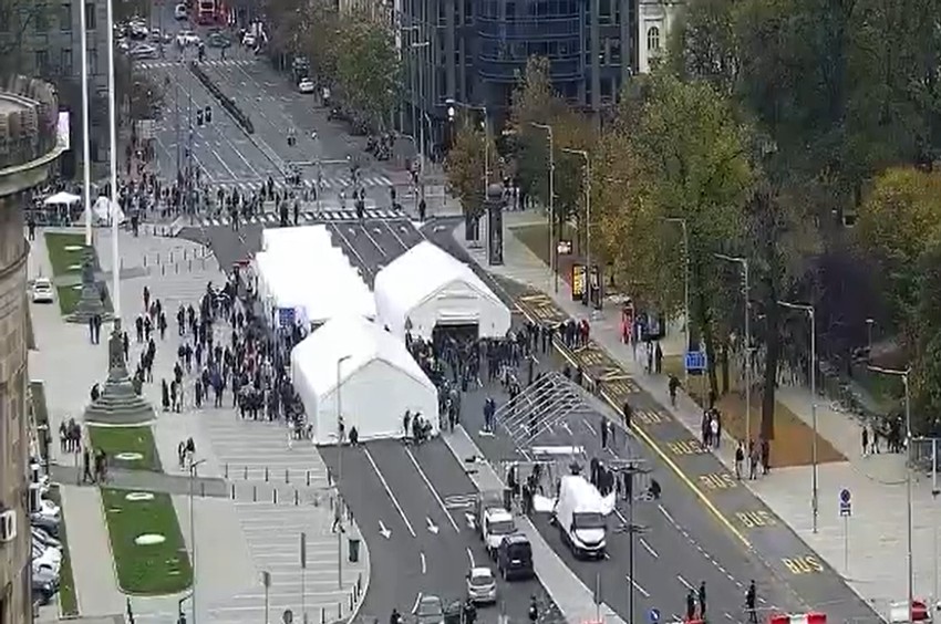 Blokiran ugao Takovske i Bulevar kralja Aleksandra