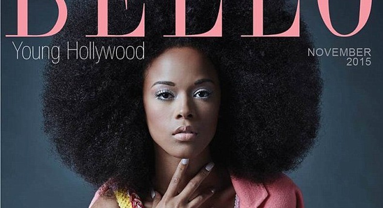 Serayah McNeill for the November 2015 issue of Bello Magazine.