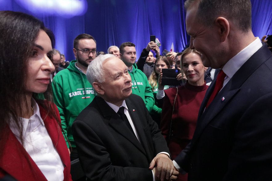 Jarosław Kaczyński i Karol Nawrocki
