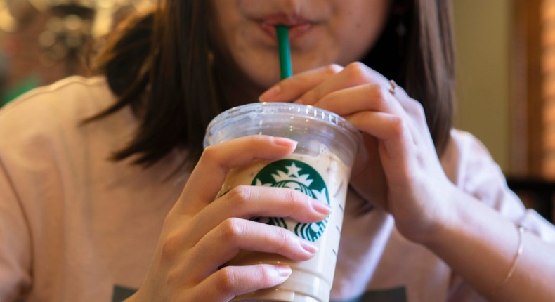 Starbucks is dropping its surcharge for plant-based milk in the UK.