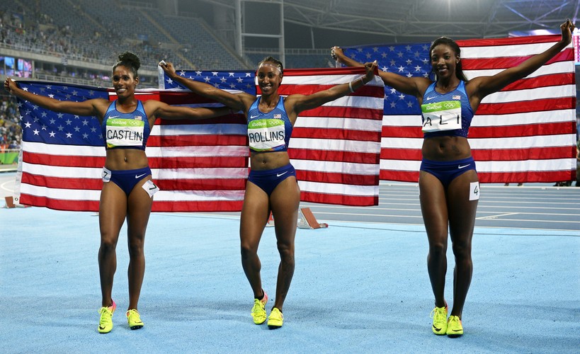 Brianna Rollins, Nia Ali i Kristi Castlin