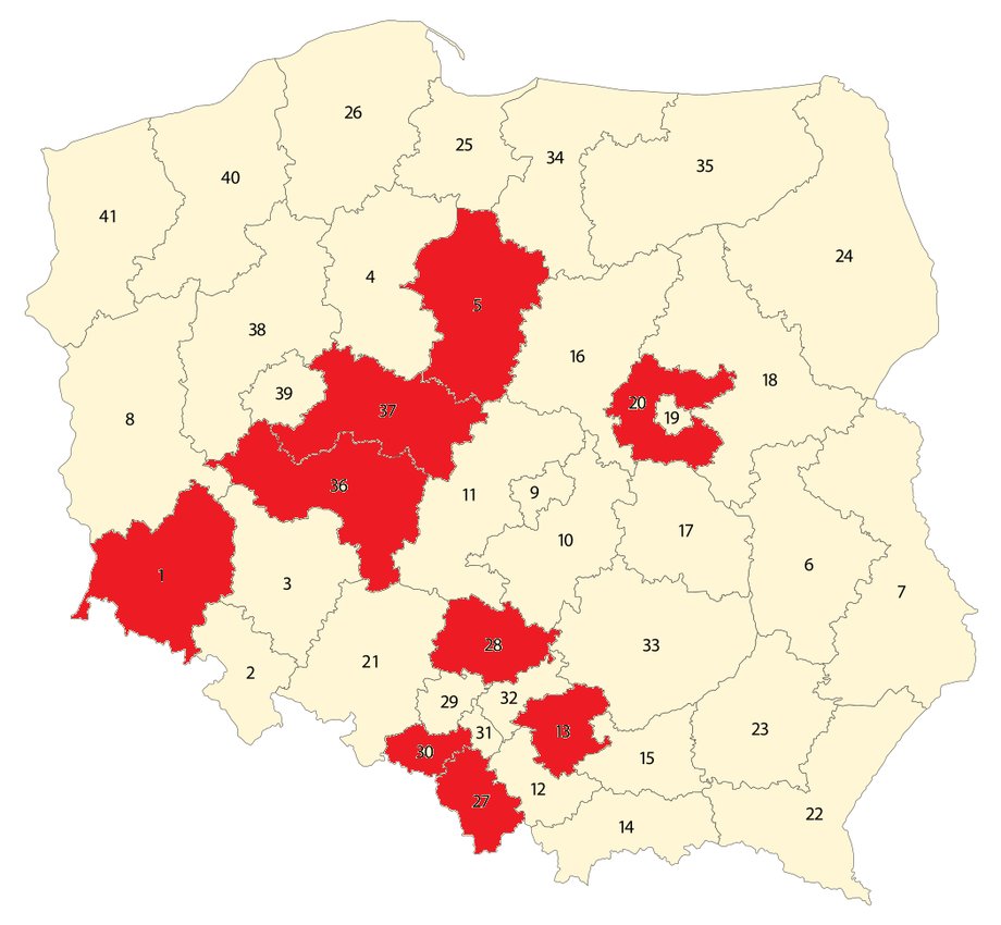 Kto wygrywał w "polskich swing states", ten formował później rząd.