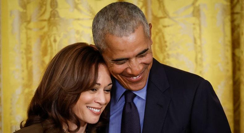 Barack Obama says he supports Kamala Harris for president.Chip Somodevilla/Getty Images