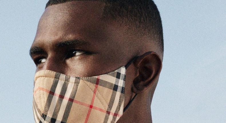 The Burberry face masks will retail for about $120 USD.
