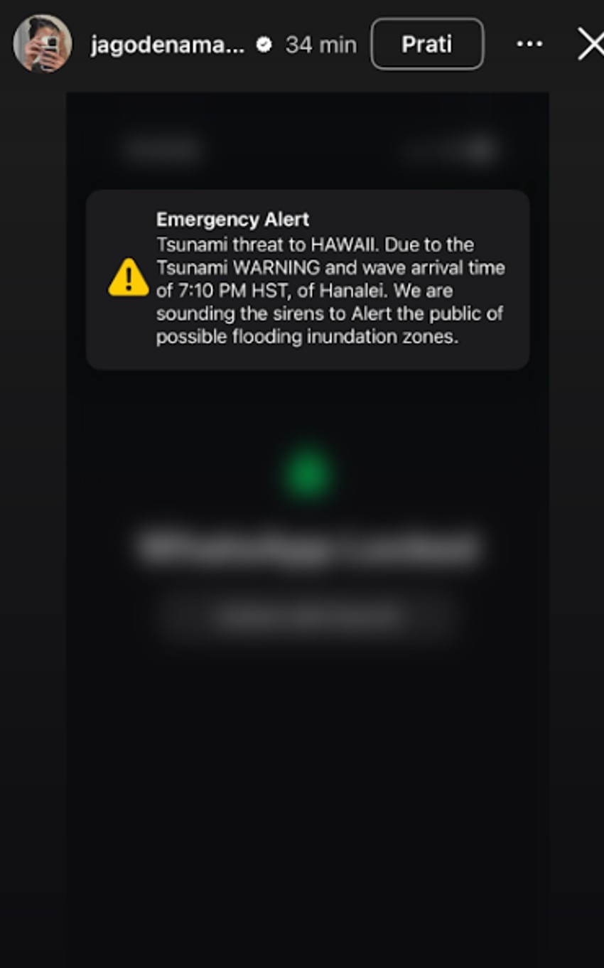 Jelisaveti stiglo upozorenje o cunamiju