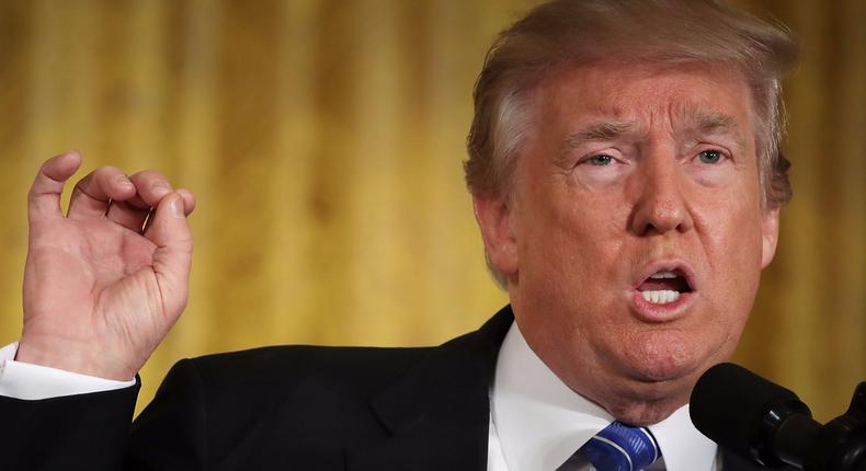 President Donald Trump during an event at the White House.