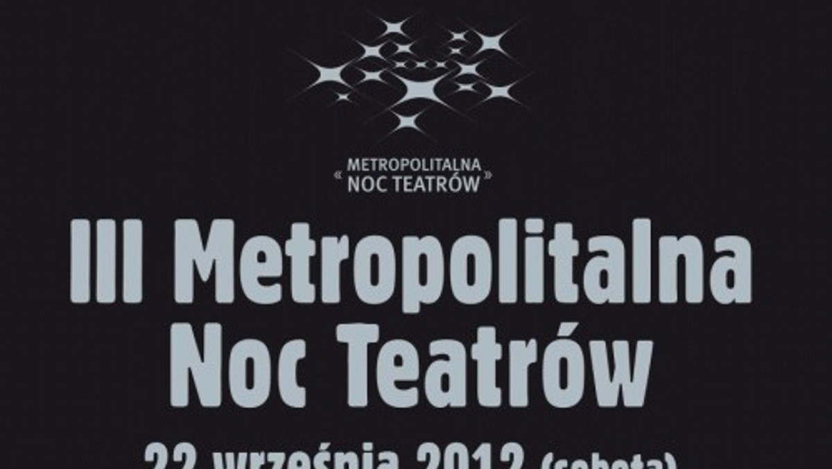 Blisko 11 tys. widzów wzięło udział w tegorocznej, trzeciej edycji Metropolitalnej Nocy Teatrów - podali w niedzielę organizatorzy. W sobotę i w nocy z soboty na niedzielę w kilkunastu teatrach i innych placówkach kulturalnych woj. śląskiego można było obejrzeć ponad 20 spektakli.