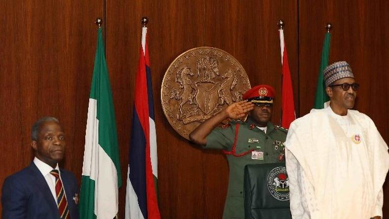 Image result for meeting with NLC buhari