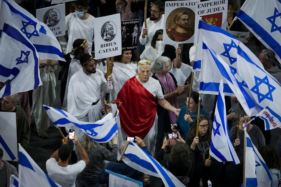 Protest w Tel Awiwie przeciw reformie sądowej