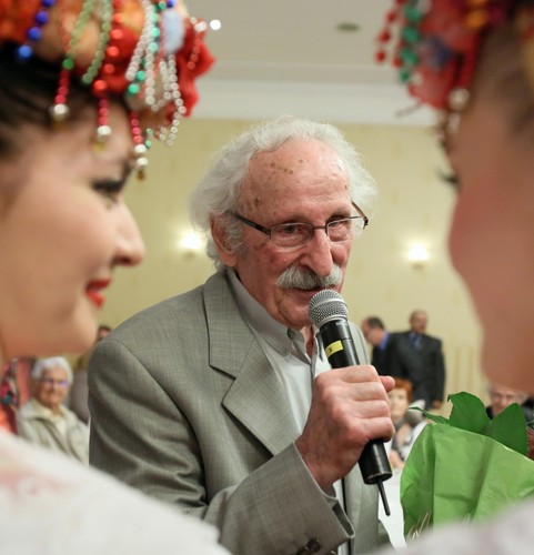 Franciszek Pieczka podczas swego benefisu