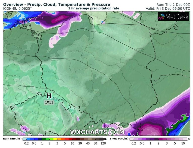 W nocy w Bieszczadach mocno sypnie śniegiem