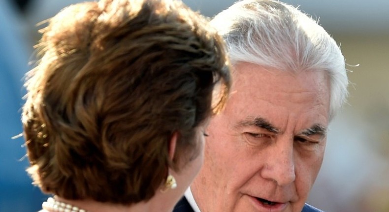 US Secretary of State Rex Tillerson (R) is set to meet with Mexican President Enrique Pena Nieto to smooth over tensions