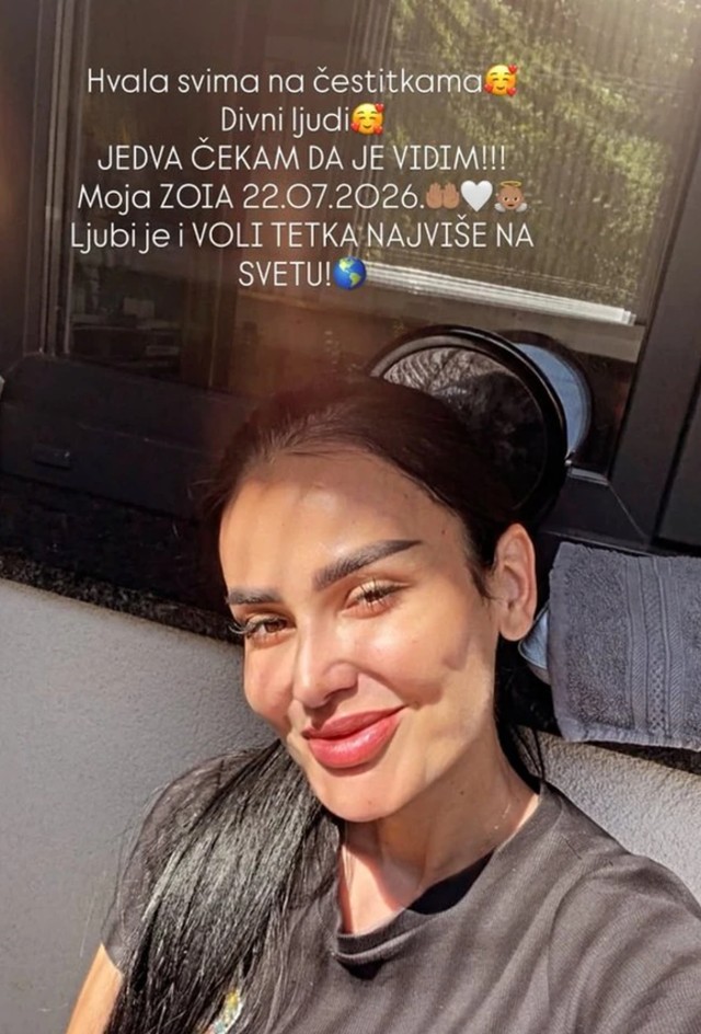 Edita Aradinović rodila ćerkicu