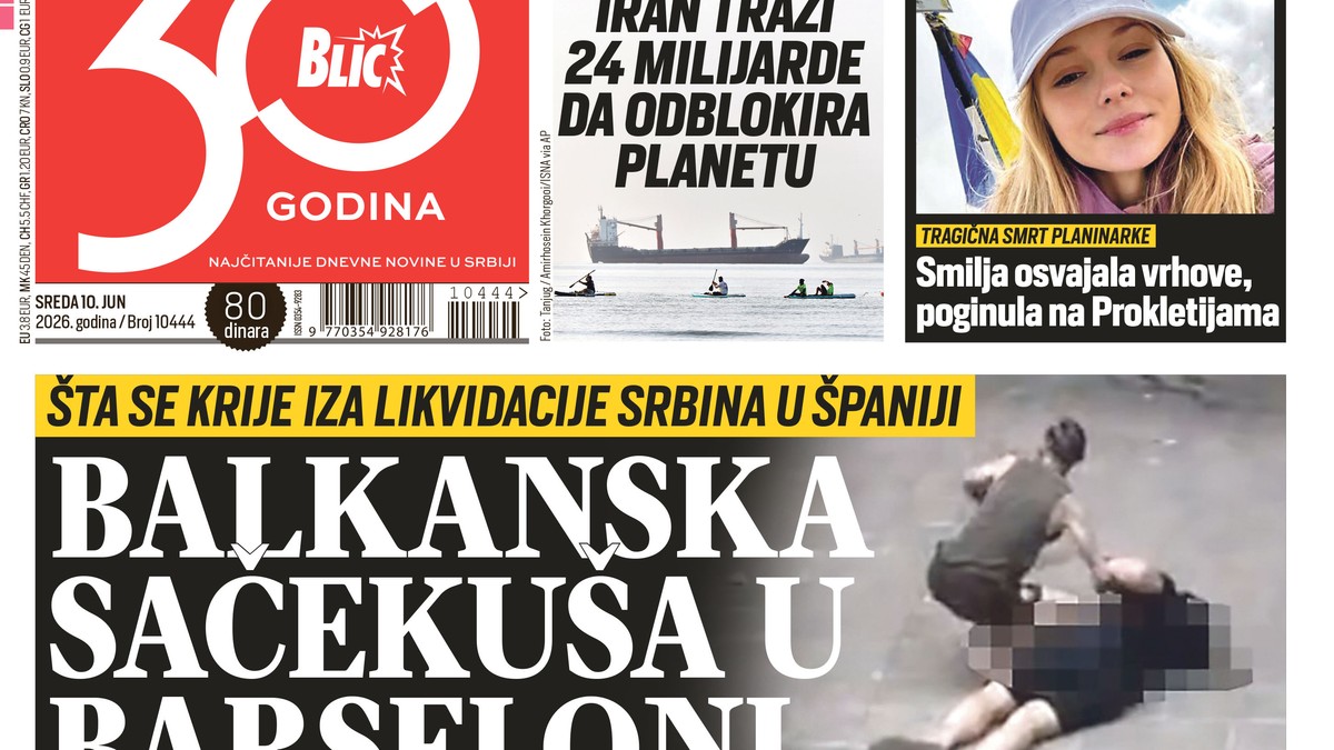 BLIC NASLOVNA