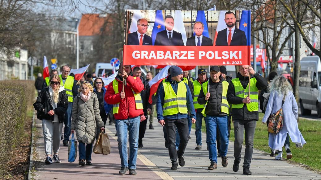 Protest rolników w Kielcach.