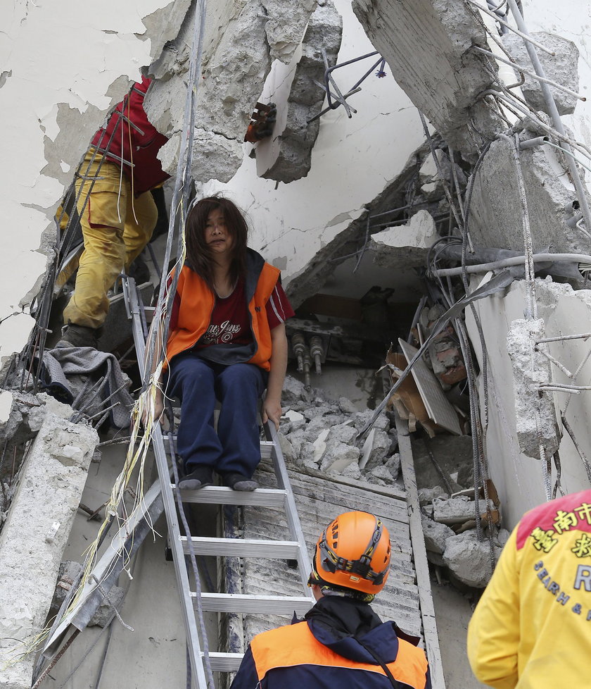 Trzęsienie ziemi o sile 6,4 w skali Richtera nawiedziło miasto Tainan na południu Tajwanu