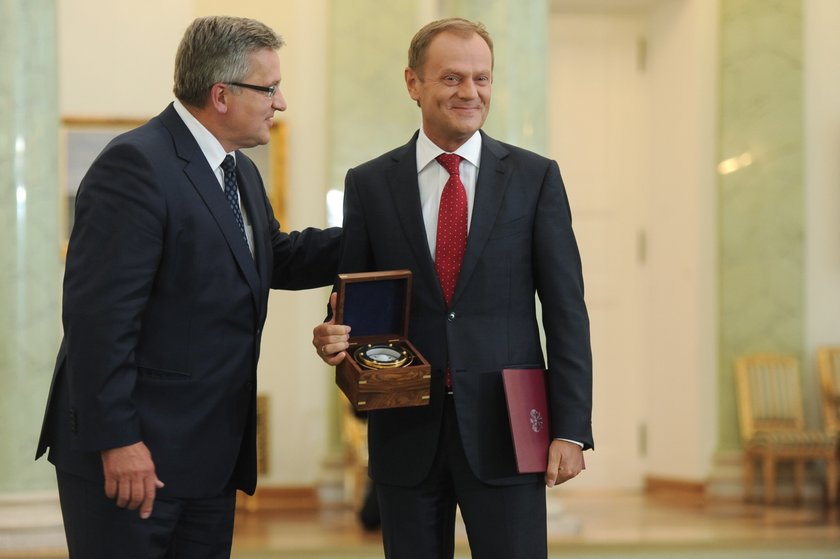 Prezydent Bronisław Komorowski i premier Donald Tusk