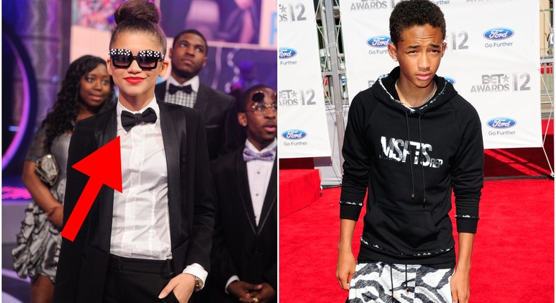 Zendaya in May 2013 and Jaden Smith in June 2012.Allen Berezovsky/John Ricard/Getty Images