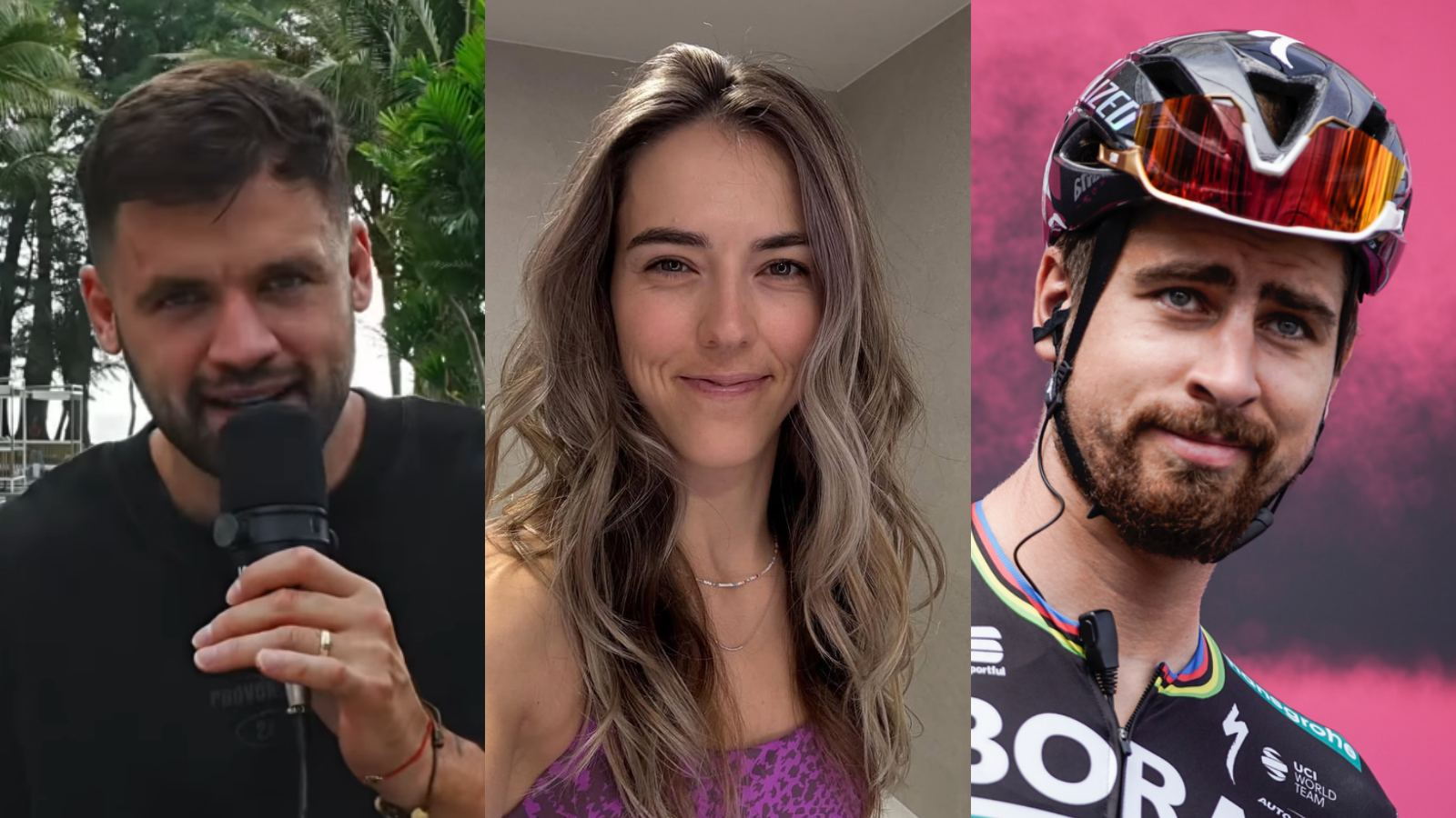 Influencer Filip Sulík, slovenská lyžiarka Petra Vlhová a bývalý slovenský cyklista Peter Sagan.