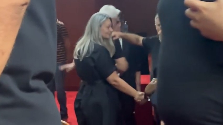 Supruga Bore Čorbe na komemoraciji