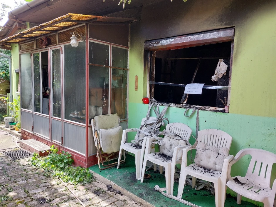 Dvorišni stan gde je izbio požar u kome je nastradala žena