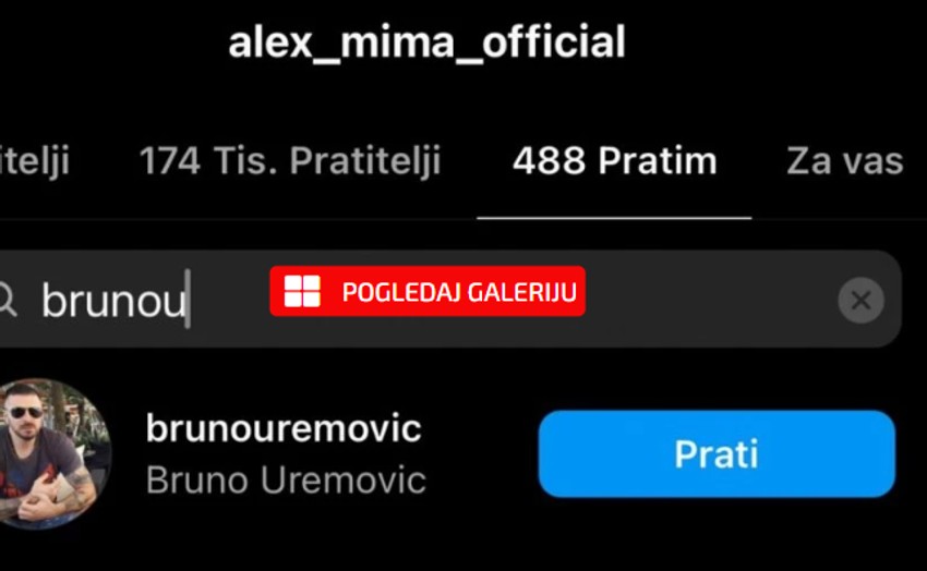 Instagram, Aleks zapratila Filipovog najboljeg druga