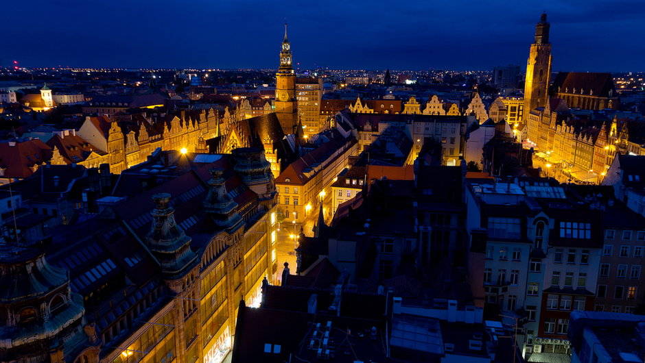 Wrocław nocą