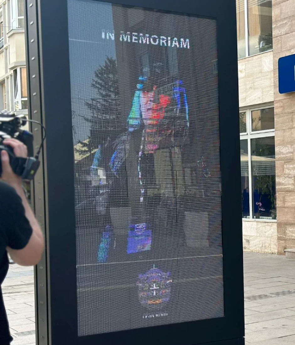 Bilbordi sa slikama Bore Čorbe u Čačku